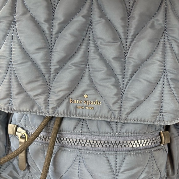 Kate Spade Ellie Quilted Navy Blue Backpack